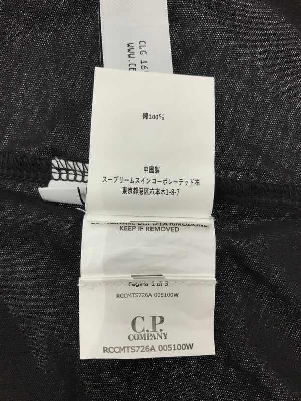 【中古品】【メンズ】 C.P.COMPANY シーピー カンパニー LOGO T-SHIRT BLACK RCCMTS726A-0051-00W ロゴ Tシャツ トップス 141-260801-rt-12-tagh サイズ：S カラー：ブラック 万代Net店