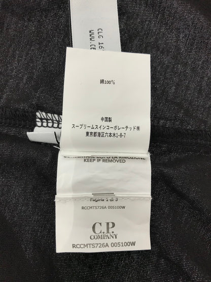 【中古品】【メンズ】 C.P.COMPANY シーピー カンパニー LOGO T-SHIRT BLACK RCCMTS726A-0051-00W ロゴ Tシャツ トップス 141-260801-rt-12-tagh サイズ：S カラー：ブラック 万代Net店