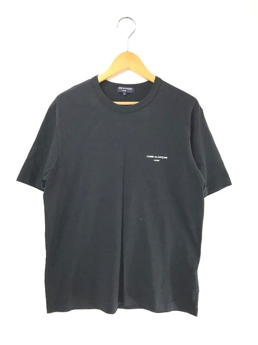 【中古品】【メンズ】 COMME DES GARCONS HOMME LOGO PRINT S/S TEE HN-T101 ロゴプリント Tシャツ 半袖 トップス 140-260803-ki-01-tagh サイズ：L カラー：ブラック 万代Net店