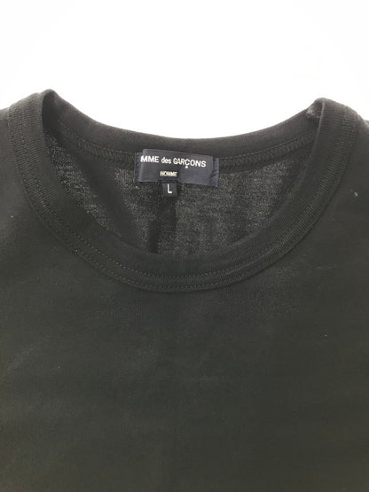 【中古品】【メンズ】 COMME DES GARCONS HOMME LOGO PRINT S/S TEE HN-T101 ロゴプリント Tシャツ 半袖 トップス 140-260803-ki-01-tagh サイズ：L カラー：ブラック 万代Net店