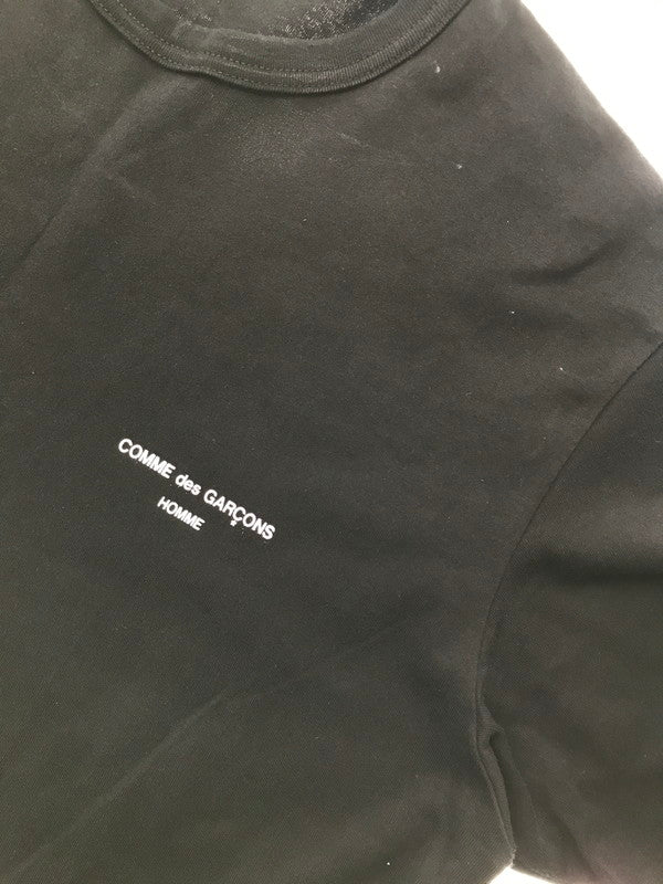 【中古品】【メンズ】 COMME DES GARCONS HOMME LOGO PRINT S/S TEE HN-T101 ロゴプリント Tシャツ 半袖 トップス 140-260803-ki-01-tagh サイズ：L カラー：ブラック 万代Net店