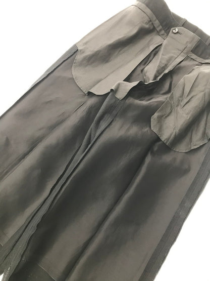 【中古品】【メンズ】 UNITED ARROWS ユナイテッド アローズ WOOL&LINEN TROPICAL TUMBLR WIDE STRAIGHT PANTS 1114-1-770020 ワイド ストレート パンツ 158-260801-rt-22-tagh サイズ：M カラー：ブラック 万代Net店