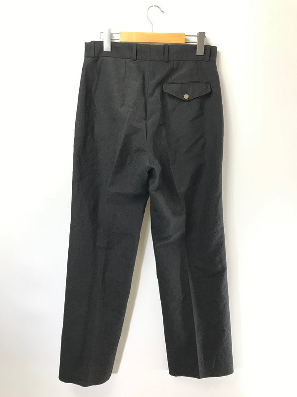 【中古品】【メンズ】 UNITED ARROWS ユナイテッド アローズ WOOL&LINEN TROPICAL TUMBLR WIDE STRAIGHT PANTS 1114-1-770020 ワイド ストレート パンツ 158-260801-rt-22-tagh サイズ：M カラー：ブラック 万代Net店