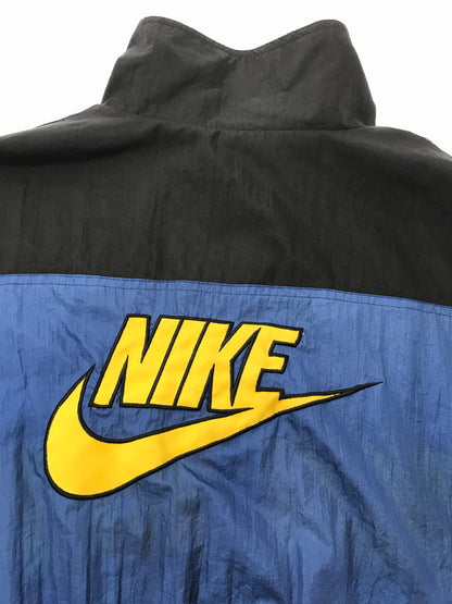 【現状渡し品】【メンズ】 NIKE 90S 白タグ 3-TONE NYLON JACKET 90年代 スリートーン ナイロン ジャケット アウター 146-260803-ki-10-tagh サイズ：L カラー：ブルー/イエロー/ブラック 万代Net店