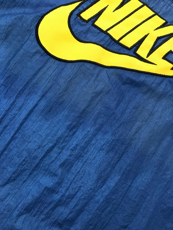 【現状渡し品】【メンズ】 NIKE 90S 白タグ 3-TONE NYLON JACKET 90年代 スリートーン ナイロン ジャケット アウター 146-260803-ki-10-tagh サイズ：L カラー：ブルー/イエロー/ブラック 万代Net店