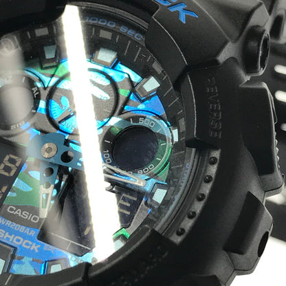 【中古品】【メンズ】 G-SHOCK ジーショック GA100CB-1AJF GA-100SERIES ANALOG-DIGITAL WATCH アナログデジタル クォーツ 腕時計 GA100CB-1AJF 196-260806-su-03-tagh カラー：ブラック 万代Net店