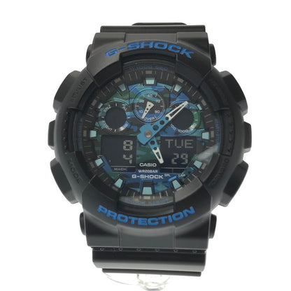 【中古品】【メンズ】 G-SHOCK ジーショック GA100CB-1AJF GA-100SERIES ANALOG-DIGITAL WATCH アナログデジタル クォーツ 腕時計 GA100CB-1AJF 196-260806-su-03-tagh カラー：ブラック 万代Net店