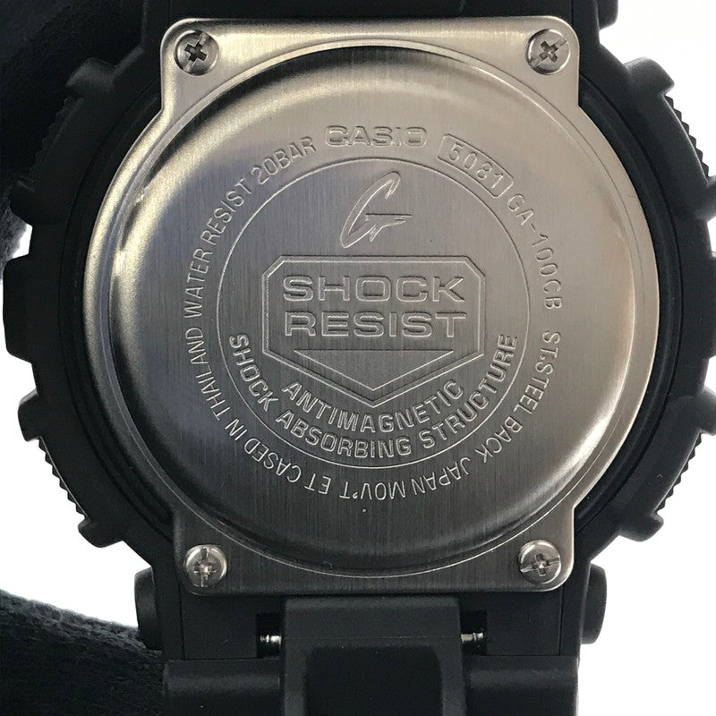【中古品】【メンズ】 G-SHOCK ジーショック GA100CB-1AJF GA-100SERIES ANALOG-DIGITAL WATCH アナログデジタル クォーツ 腕時計 GA100CB-1AJF 196-260806-su-03-tagh カラー：ブラック 万代Net店