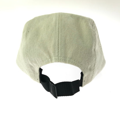 【中古品】【メンズ】 SUPREME シュプリーム 15AW DENIM LEATHER VISOR CAMP CAP NATURAL BROWN デニム レザー バイザー キャンプキャップ ナチュラルブラウン 帽子 185-260809-hi-09-tagh サイズ：F カラー：アイボリー/ブラウン 万代Net店