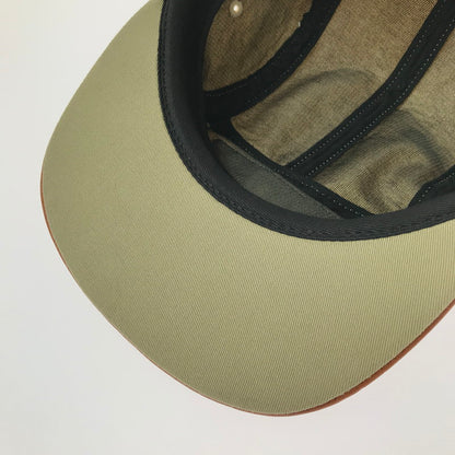 【中古品】【メンズ】 SUPREME シュプリーム 15AW DENIM LEATHER VISOR CAMP CAP NATURAL BROWN デニム レザー バイザー キャンプキャップ ナチュラルブラウン 帽子 185-260809-hi-09-tagh サイズ：F カラー：アイボリー/ブラウン 万代Net店