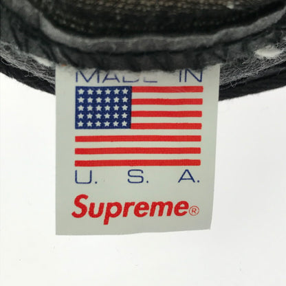 【中古品】【メンズ】 SUPREME シュプリーム 15AW DENIM LEATHER VISOR CAMP CAP NATURAL BROWN デニム レザー バイザー キャンプキャップ ナチュラルブラウン 帽子 185-260809-hi-09-tagh サイズ：F カラー：アイボリー/ブラウン 万代Net店