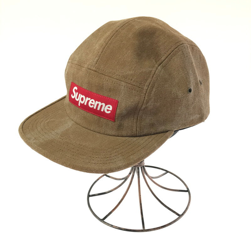【中古品】【メンズ】 SUPREME シュプリーム 15SS STONE WASHED CANVAS CAMP CAP ストーンウォッシュド キャンバスキャップ 帽子 185-260809-hi-10-tagh サイズ：F カラー：ブラウン 万代Net店