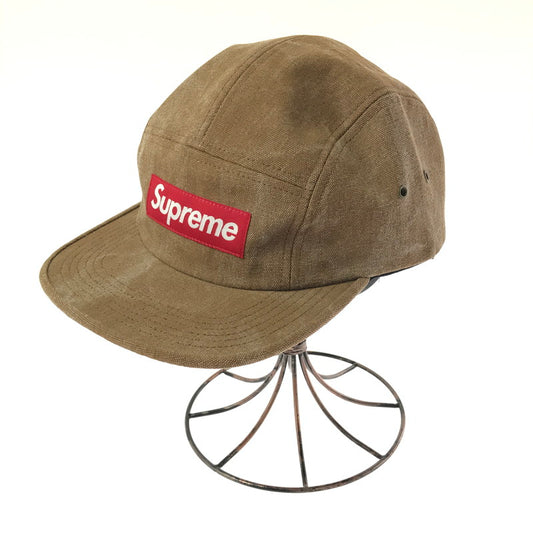 【中古品】【メンズ】 SUPREME シュプリーム 15SS STONE WASHED CANVAS CAMP CAP ストーンウォッシュド キャンバスキャップ 帽子 185-260809-hi-10-tagh サイズ：F カラー：ブラウン 万代Net店