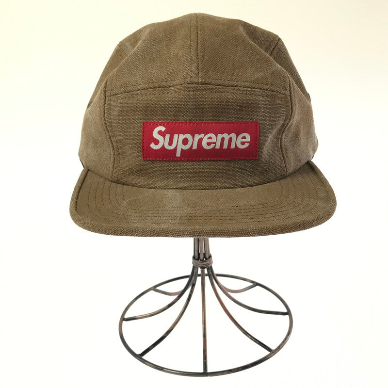 【中古品】【メンズ】 SUPREME シュプリーム 15SS STONE WASHED CANVAS CAMP CAP ストーンウォッシュド キャンバスキャップ 帽子 185-260809-hi-10-tagh サイズ：F カラー：ブラウン 万代Net店
