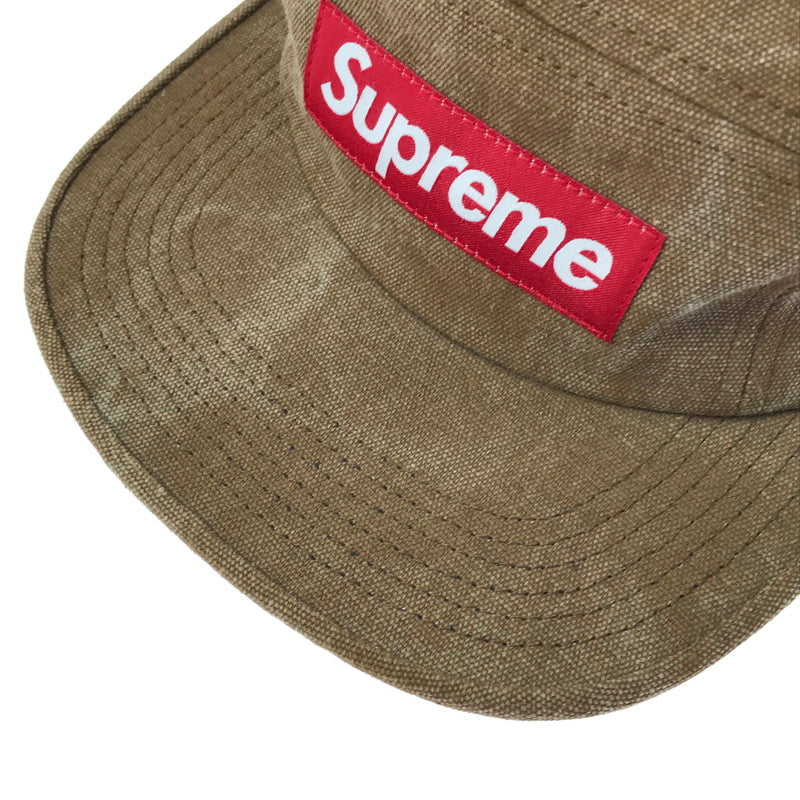 【中古品】【メンズ】 SUPREME シュプリーム 15SS STONE WASHED CANVAS CAMP CAP ストーンウォッシュド キャンバスキャップ 帽子 185-260809-hi-10-tagh サイズ：F カラー：ブラウン 万代Net店
