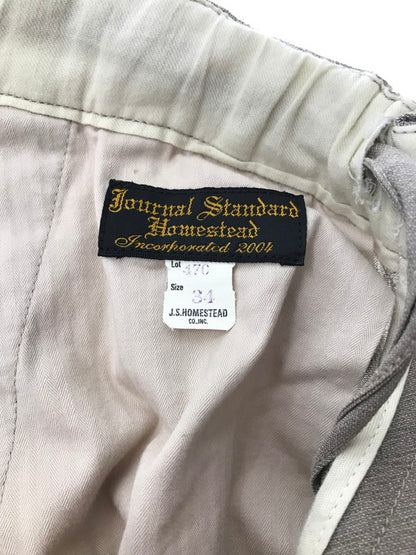 【中古品】【メンズ】 JOURNAL STANDERD HOMESTEAD ジャーナルスタンダード ホームステッド FLAP POCKET TROUSERS チノパンツ ボトムス 158-260920-na-24-tagh サイズ：34 カラー：ベージュ系 万代Net店