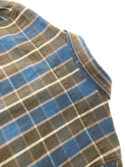 【中古品】【メンズ】 TENDERLOIN テンダーロイン L/S CHECK SHIRT BLUE ロングスリーブ チェック シャツ 長袖 シャツ トップス 145-260805-rt-17-tagh サイズ：XS カラー：ブルー 万代Net店