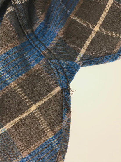 【中古品】【メンズ】 TENDERLOIN テンダーロイン L/S CHECK SHIRT BLUE ロングスリーブ チェック シャツ 長袖 シャツ トップス 145-260805-rt-17-tagh サイズ：XS カラー：ブルー 万代Net店