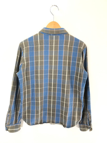 【中古品】【メンズ】 TENDERLOIN テンダーロイン L/S CHECK SHIRT BLUE ロングスリーブ チェック シャツ 長袖 シャツ トップス 145-260805-rt-17-tagh サイズ：XS カラー：ブルー 万代Net店
