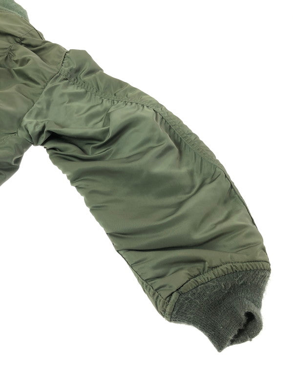 【中古品】【メンズ】 USED ユーズド FLIGHT JACKET KHAKI 0615-00-573-8335 USA製 フライト ジャケット アウター 146-260805-rt-06-tagh サイズ：M カラー：カーキ 万代Net店