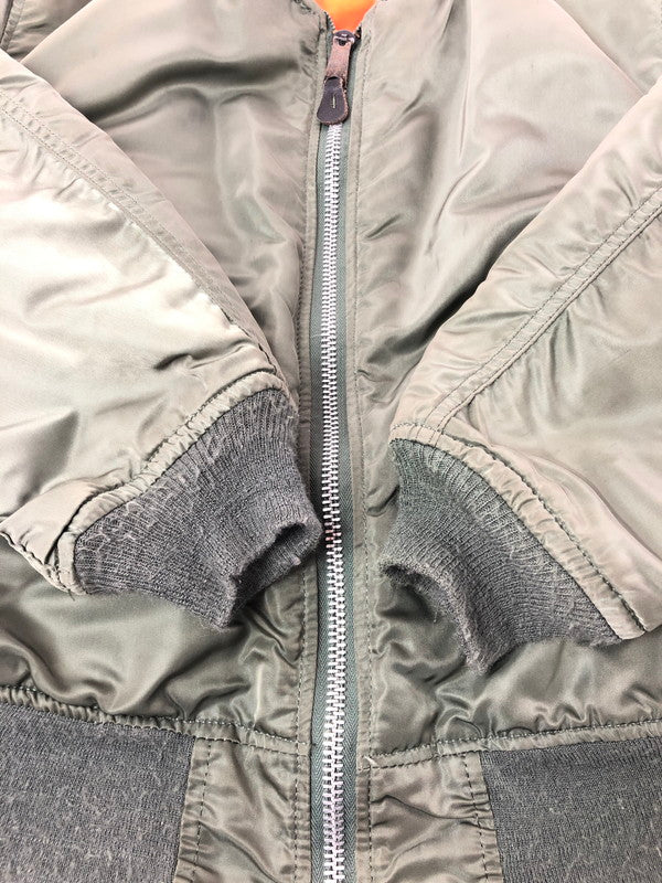 【中古品】【メンズ】 USED ユーズド FLIGHT JACKET KHAKI 0615-00-573-8335 USA製 フライト ジャケット アウター 146-260805-rt-06-tagh サイズ：M カラー：カーキ 万代Net店
