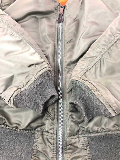【中古品】【メンズ】 USED ユーズド FLIGHT JACKET KHAKI 0615-00-573-8335 USA製 フライト ジャケット アウター 146-260805-rt-06-tagh サイズ：M カラー：カーキ 万代Net店