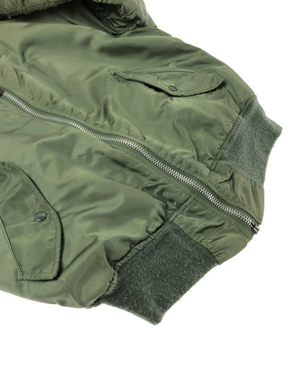 【中古品】【メンズ】 USED ユーズド FLIGHT JACKET KHAKI 0615-00-573-8335 USA製 フライト ジャケット アウター 146-260805-rt-06-tagh サイズ：M カラー：カーキ 万代Net店