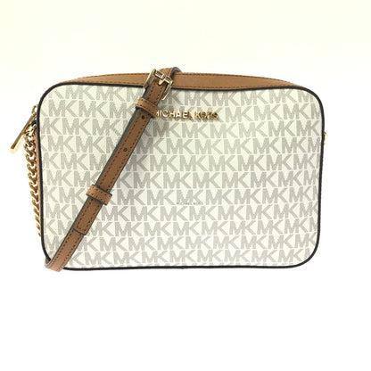 【中古品】【メンズ】 MICHAEL KORS マイケルコース JET SET ITEM LG EW CROSSBODY BAG WHITE クロスボディーバッグ 180-260806-su-08-tagh カラー：ホワイト/ブラウン 万代Net店