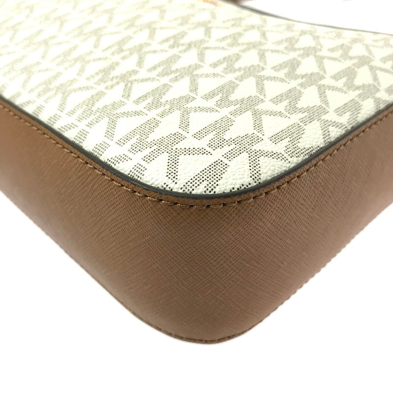 【中古品】【メンズ】 MICHAEL KORS マイケルコース JET SET ITEM LG EW CROSSBODY BAG WHITE クロスボディーバッグ 180-260806-su-08-tagh カラー：ホワイト/ブラウン 万代Net店