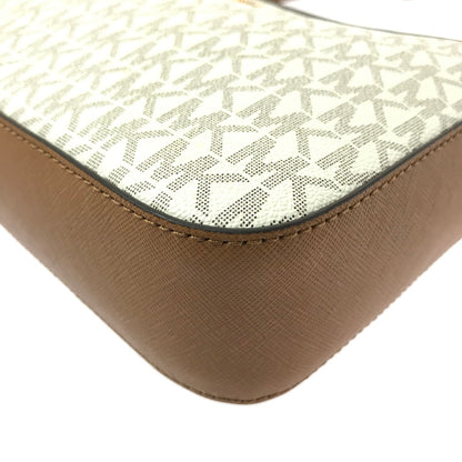 【中古品】【メンズ】 MICHAEL KORS マイケルコース JET SET ITEM LG EW CROSSBODY BAG WHITE クロスボディーバッグ 180-260806-su-08-tagh カラー：ホワイト/ブラウン 万代Net店
