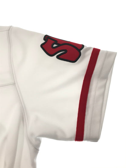 【中古品】【メンズ】 SUPREME シュプリーム × MITCHELL&NESS ミッチェルアンドネス 22AW FOOTBALL JERSEY WHITE フットボール ジャージ トップス コラボ 149-260808-rt-04-tagh サイズ：L カラー：ほうぃあと 万代Net店
