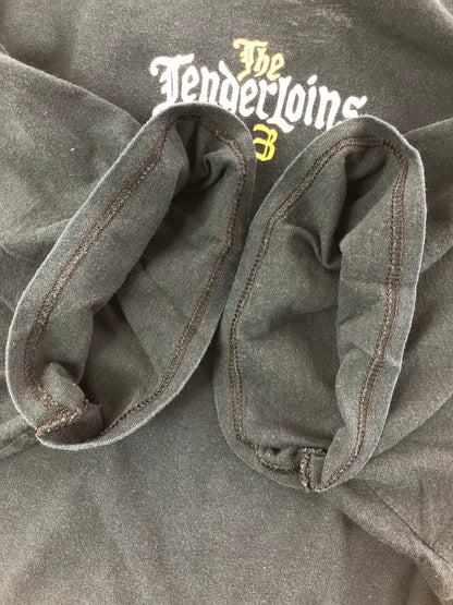 【中古品】【メンズ】 TENDERLOIN テンダーロイン LOGO T-SHIRT NAVY ロゴプリント クルーネック半袖カットソー ストリート 142-260822-su-05-tagh サイズ：XL カラー：ネイビー 万代Net店