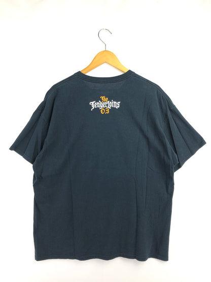 【中古品】【メンズ】 TENDERLOIN テンダーロイン LOGO T-SHIRT NAVY ロゴプリント クルーネック半袖カットソー ストリート 142-260822-su-05-tagh サイズ：XL カラー：ネイビー 万代Net店