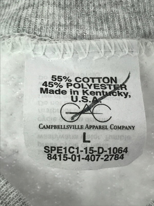 【現状渡し品】【メンズ】 CAMPBELLSVILLE APPAREL COMPANY キャンプベルズヴィル アパレル SWEATSHIRT 8415-01-407-2784 15年製 USA製 146-260820-rt-32-tag カラー：グレー 万代Net店