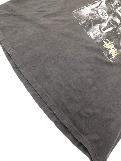 【中古品】【メンズ】 OLD STUSSY オールド ステューシー 90's INCREASE THE PEACE PHOTO T-SHIRT 半袖Tシャツ トップス メキシコ製 紺タグ 142-260805-rt-14-tagh サイズ：XL カラー：ブラック 万代Net店