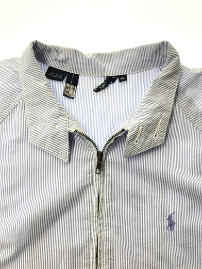 【中古品】【メンズ】 POLO RALPH LAUREN ポロ ラルフローレン 90's SEERSUCKER SWING TOP シアサッカー スウィングトップ USA製 ライトアウター 146-260805-rt-16-tagh サイズ：XL カラー：ブルー 万代Net店