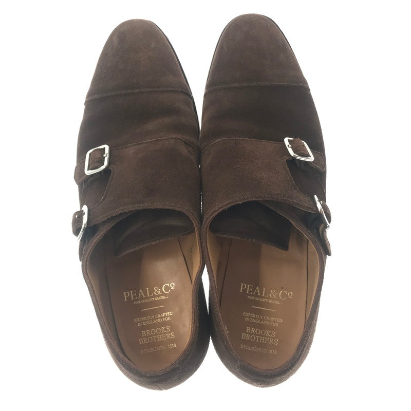 【中古品】【メンズ】 BROOKS BROTHERS PEAL&CO ブルックスブラザーズ SUEDE FLAP SHOES BROWN スエード フラップ シューズ 靴 164-260805-rt-28-tagh サイズ：不明 下記参照 カラー：ブラウン 万代Net店