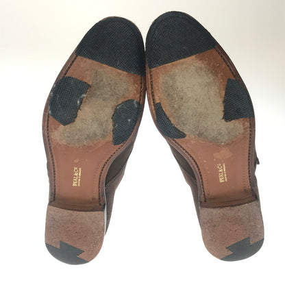 【中古品】【メンズ】 BROOKS BROTHERS PEAL&CO ブルックスブラザーズ SUEDE FLAP SHOES BROWN スエード フラップ シューズ 靴 164-260805-rt-28-tagh サイズ：不明 下記参照 カラー：ブラウン 万代Net店