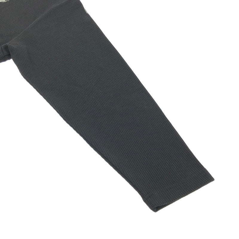 【中古品】【メンズ】 GLFS ジー エル エフ エス BONE PRINT THERMAL CUT AND SEW ボーンプリント サーマル ロングスリーブ Tシャツ トップス 142-260805-rt-02-tagh サイズ：M カラー：ブラック 万代Net店