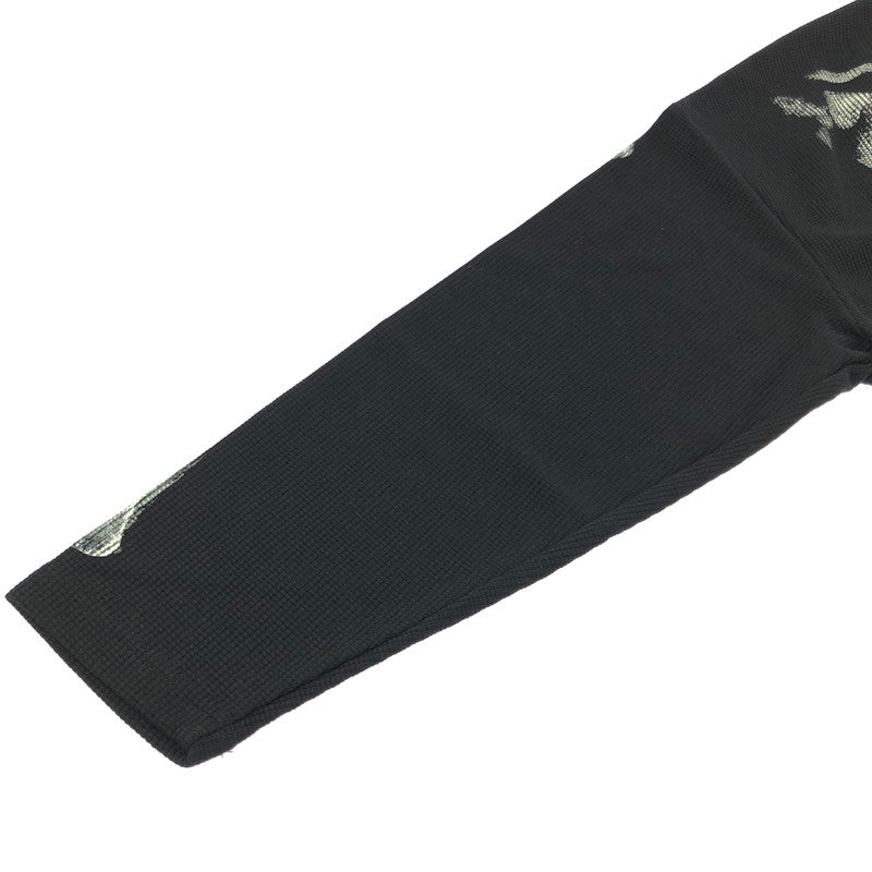 【中古品】【メンズ】 GLFS ジー エル エフ エス BONE PRINT THERMAL CUT AND SEW ボーンプリント サーマル ロングスリーブ Tシャツ トップス 142-260805-rt-02-tagh サイズ：M カラー：ブラック 万代Net店