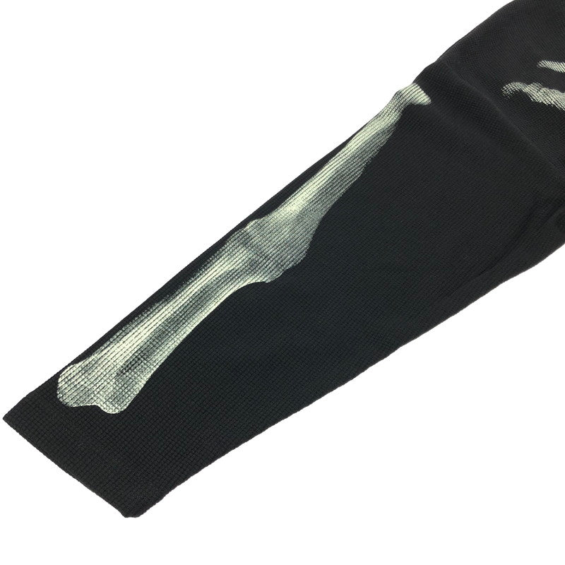 【中古品】【メンズ】 GLFS ジー エル エフ エス BONE PRINT THERMAL CUT AND SEW ボーンプリント サーマル ロングスリーブ Tシャツ トップス 142-260805-rt-02-tagh サイズ：M カラー：ブラック 万代Net店