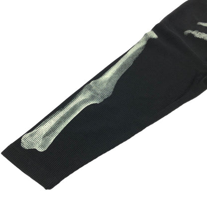 【中古品】【メンズ】 GLFS ジー エル エフ エス BONE PRINT THERMAL CUT AND SEW ボーンプリント サーマル ロングスリーブ Tシャツ トップス 142-260805-rt-02-tagh サイズ：M カラー：ブラック 万代Net店