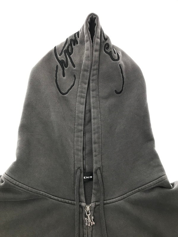 【中古品】【メンズ】 A'GEM 9 エージェム ナイン × .KOM ドット ケーオー エム ED HARDY ZIP UP HOODIE AGN25-Z07 ジップ アップ フーディー パーカー トップス 142-260805-rt-18-tagh サイズ：フリー カラー：グレー 万代Net店