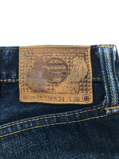 【中古品】【メンズ】 SAMURAI JEANS サムライ ジーンズ DENIM PANTS 18-139 会津の英主 デニム パンツ ボトムス ジーンズ 156-260805-rt-19-tagh サイズ：W34 カラー：インディゴ 万代Net店