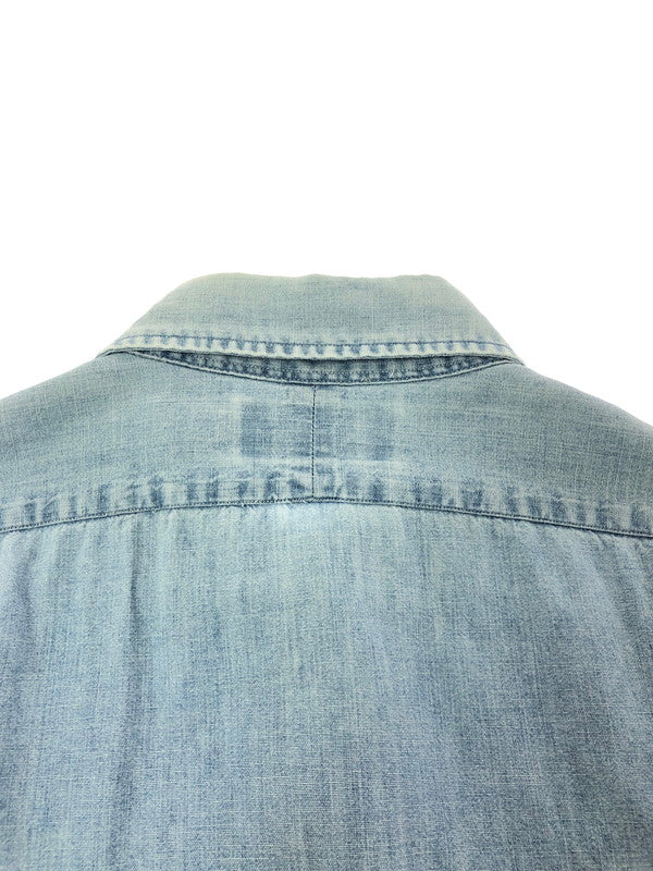 【中古品】【メンズ】 POLO RALPH LAUREN ポロ ラルフローレン 90's L/S CHAMBRAY SHIRT 90年代 ロングスリーブ シャンブレー シャツ トップス 146-260805-rt-03-tagh サイズ：M カラー：インディゴ 万代Net店