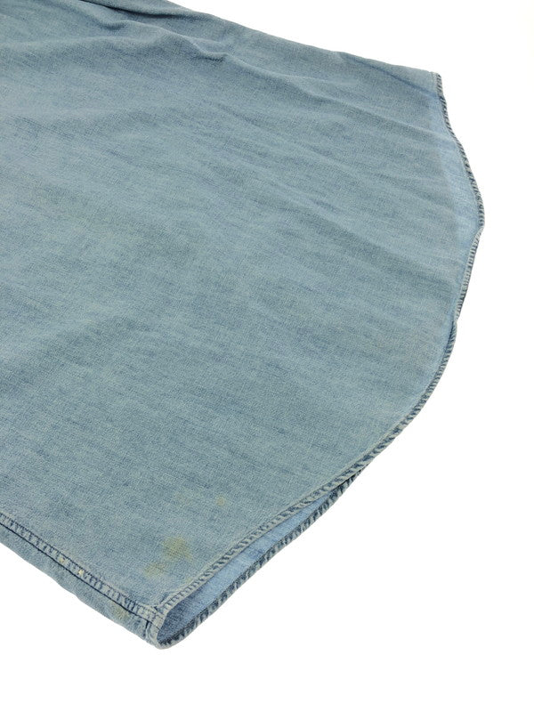 【中古品】【メンズ】 POLO RALPH LAUREN ポロ ラルフローレン 90's L/S CHAMBRAY SHIRT 90年代 ロングスリーブ シャンブレー シャツ トップス 146-260805-rt-03-tagh サイズ：M カラー：インディゴ 万代Net店
