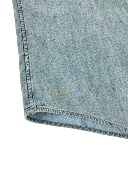 【中古品】【メンズ】 POLO RALPH LAUREN ポロ ラルフローレン 90's L/S CHAMBRAY SHIRT 90年代 ロングスリーブ シャンブレー シャツ トップス 146-260805-rt-03-tagh サイズ：M カラー：インディゴ 万代Net店