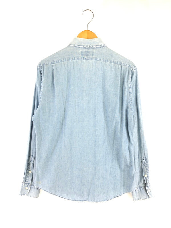 【中古品】【メンズ】 POLO RALPH LAUREN ポロ ラルフローレン 90's L/S CHAMBRAY SHIRT 90年代 ロングスリーブ シャンブレー シャツ トップス 146-260805-rt-03-tagh サイズ：M カラー：インディゴ 万代Net店