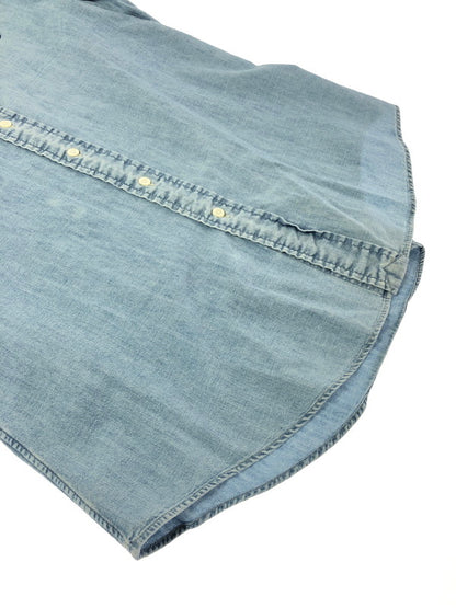 【中古品】【メンズ】 POLO RALPH LAUREN ポロ ラルフローレン 90's L/S CHAMBRAY SHIRT 90年代 ロングスリーブ シャンブレー シャツ トップス 146-260805-rt-03-tagh サイズ：M カラー：インディゴ 万代Net店