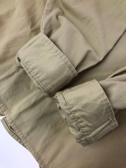 【中古品】【メンズ】 STUDIO D'ARTISAN スタジオダルチザン LS WAPPEN WORK SHIRT BEIGE ワッペンデザイン 長袖ワークシャツ アメカジ 145-260822-su-07-tagh サイズ：L カラー：ベージュ 万代Net店